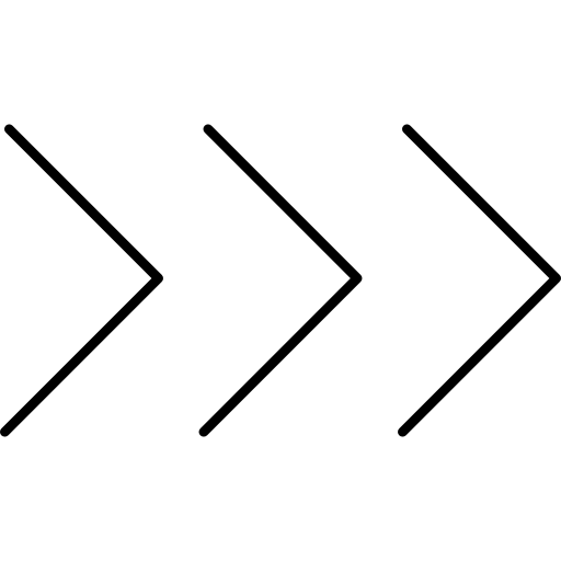 Three chevron arrows pointing right
